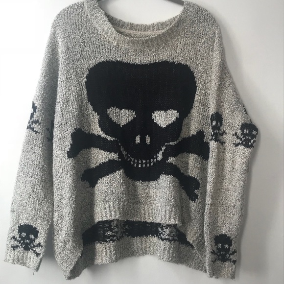 palace skull knit sweater